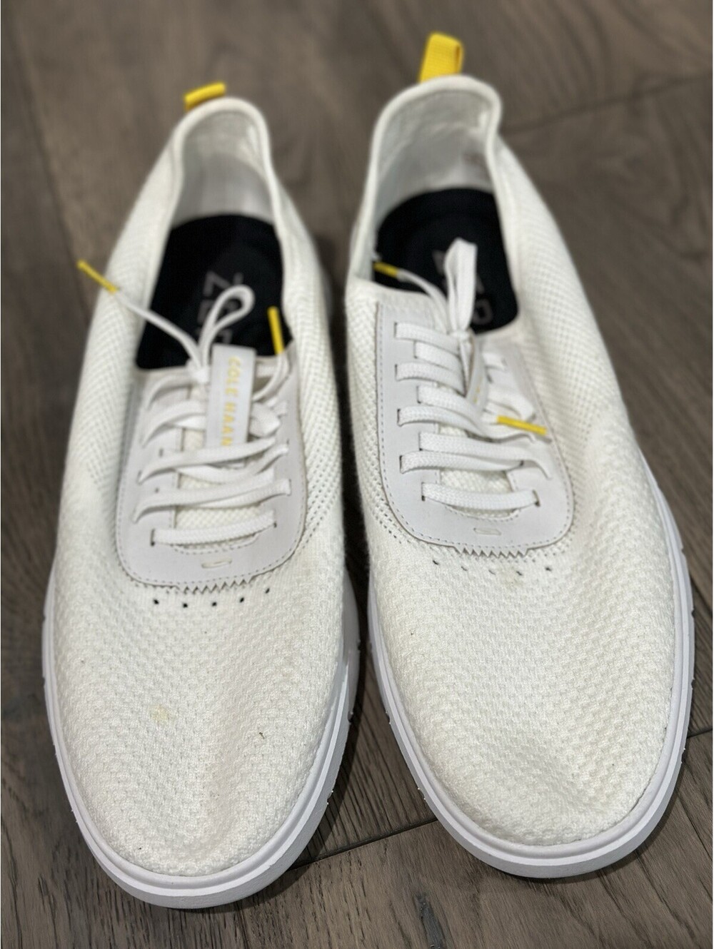 Cole Haan Men Zerogrand Stitchlite Sneaker Generation Knit White Shoes Size 10.5